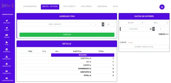 Sistema de Punto de Venta con Facturación Electrónica