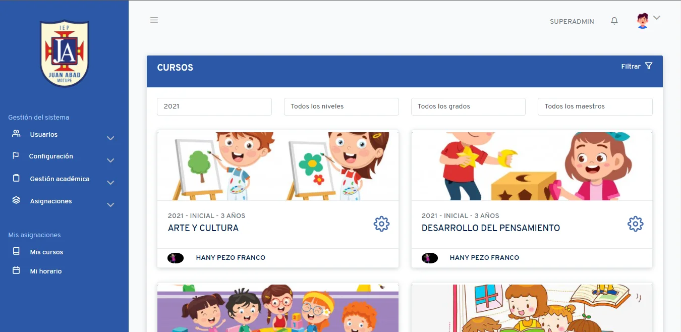 Sistema de Gestión Escolar